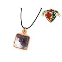 Assorted Healing Stone Square Pendant Necklace