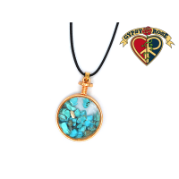 Assorted Round Pendant With Healing Stones Necklace