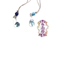 GLASS MUSH ON HEMP NECKLACE