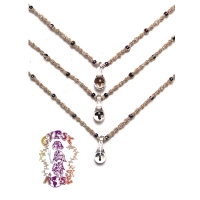 GLASS MUSH HEMP NECKLACE
