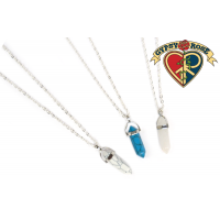 Howlite Or Crystal Pendant Necklace