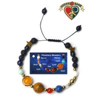 Planetary Wonders Semi Precious Gem Stone Bracelet