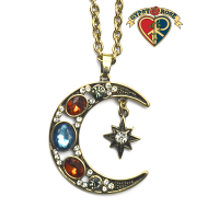 Moonbeams and Stars Gemstone Necklace