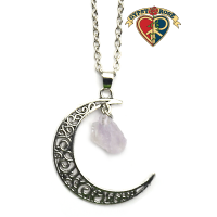 Amethyst Moon Necklace