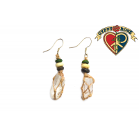 Himalayan Crystal With Hemp Earrings