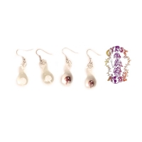 GLASS MUSHROOM EARRINGS