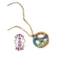 Dream Believer Phatty Hemp Peace Sign Necklace