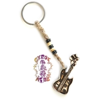IT'S ONLY ROCK N ROLL HEMP & BONE KEY CHAIN