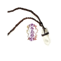 HIMALAYAN CRYSTAL ON CORD NECKLACE