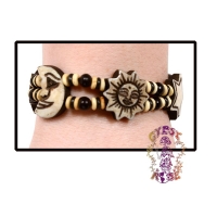 CELESTIAL DREAMS BONE BEADED STRETCH BRACELET
