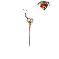 Peace Of My Heart Hand Carved Bone Hairstick