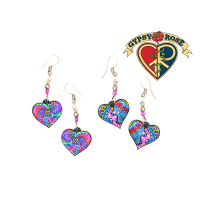 Acrylic Heart Shape Earring