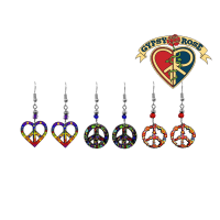 Acrylic Peace Earrings
