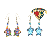 Acrylic Sea Turtle Earrings