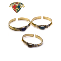 TWIN LEAF GEMSTONE BRACELET
