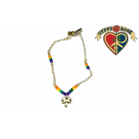Magik Mushroom Carved Bone Pendant Hemp Anklet Bracelet