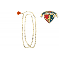 Carved Bone Skull Bead Mala Necklace