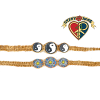 Fimo Disc Hemp Bracelet