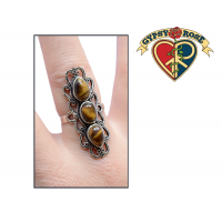 3 Stone Metal Ring