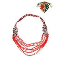 Ethnic Pattern Seed Bead Necklace