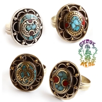 BOHEMIAN BAZAAR PHATTY GEMSTONE OVAL RING
