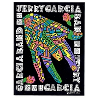 Jerry Garcia Band Mosaic Hand Sticker