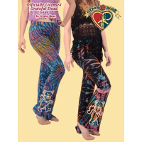 Grateful Dead Dancing Bear Tye Dye Yoga Pants