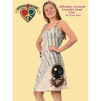 Grateful Dead Space Your Face Tye Dye Viscose String Dress