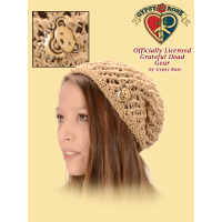 Grateful Dead Bear Bone Button Hemp and Cotton Head Sock Hat