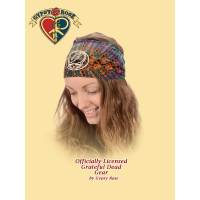 Grateful Dead Steal Your Face Organic Cotton Spandex Blend Tye Dye Headband