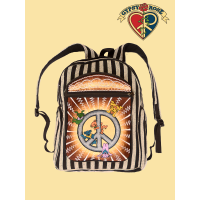 Grateful Dead Dancing Bears Hangin With Peace Embroidered Gheri Backpack