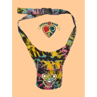 Grateful Dead Bear Face Tye Dye Cotton Hiprider Belt Bag