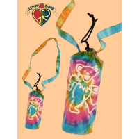 Grateful Dead Bear Tye Dye Water Bottle Bag