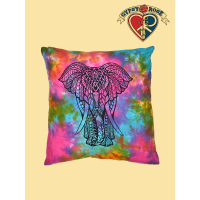 Tye Dye Elephant Cushion Cover