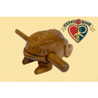 Mudd Club Large Wooden Croaking Toy Frog Misc