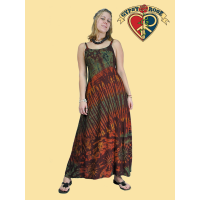 Sunset Supergirl Rayon Tye Dye Long Dress