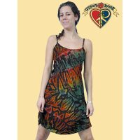 Bright Side Of Life Tye Dye Rayon Mini String Dress
