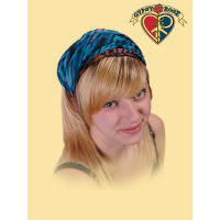 TYE DYE RAYON EXPANDABLE HEADBAND / KERCHIEF