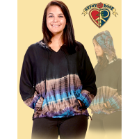 TYE DYE RAYON HOODIE
