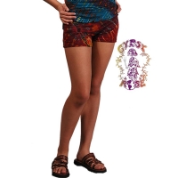 GROOVIN' TYE DYE SPANDEX BLEND SHORTS