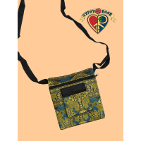 Lucky Elephant Flap Pocket Shiny Butterfly Travel Pouch