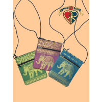 Lucky Elephant Shiny Passport Pouch
