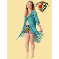 For Your Love Crochet Fringed Cardigan