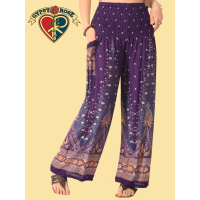 Plumage Parade Rayon Wide Leg Pants