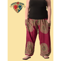 Wheel Of Life Print XL Harem Pants