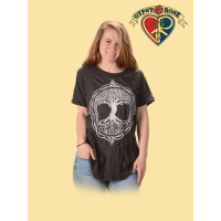 Celtic Tree Of Life Cotton Printed T-Shirt