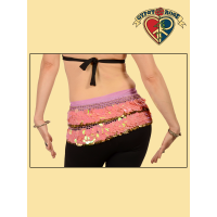 Gypsy Caravan Belly Dance Coin & Large Sequin Gauze Scarf