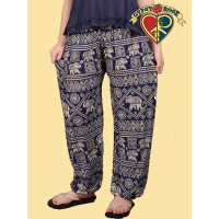 Elephants On Parade Rayon Harem Pants