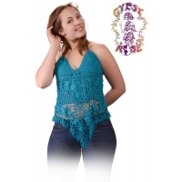 Summer Of Love Crochet Halter Blouse