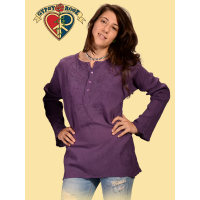 Born Free Long Sleeve Cotton Kurta Blouse